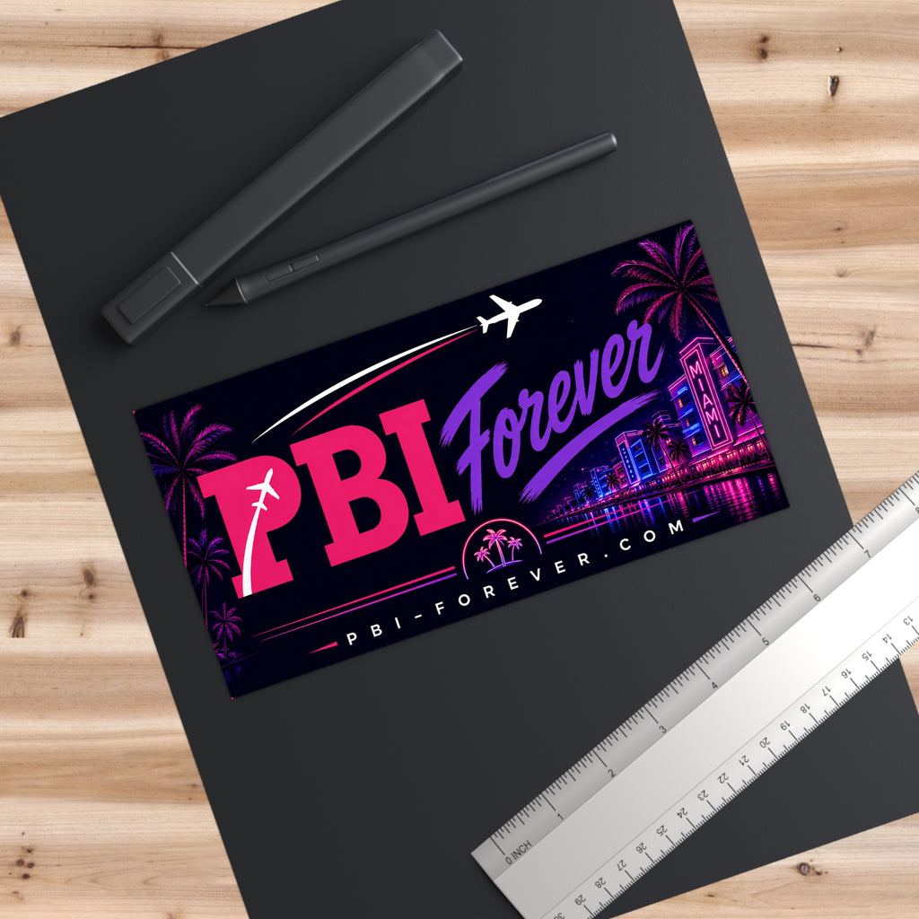 PBI Forever Miami Nights Bumper Sticker
