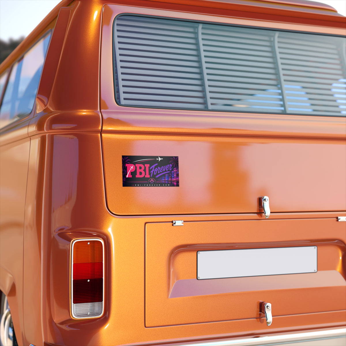 PBI Forever Miami Nights Bumper Sticker