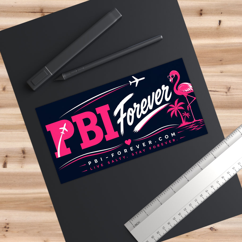 PBI Forever Pink Flamingo Bumper Sticker