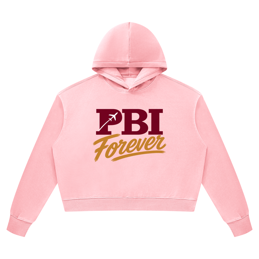 PBI Forever Rosé Cropped Hoodie